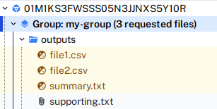 Request file tree